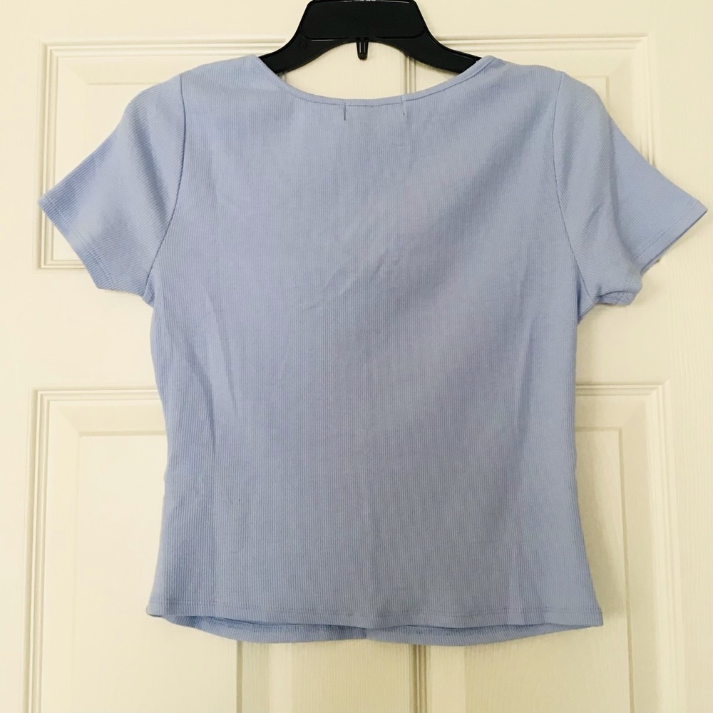 Derek Heart Cute Ribbed Top - Picture 4 of 4